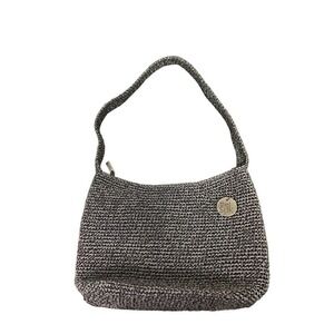 The Sak Gray Woven‎ Purse Handbag 1990's Classic